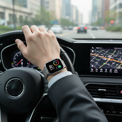 Smartklocka i bilen