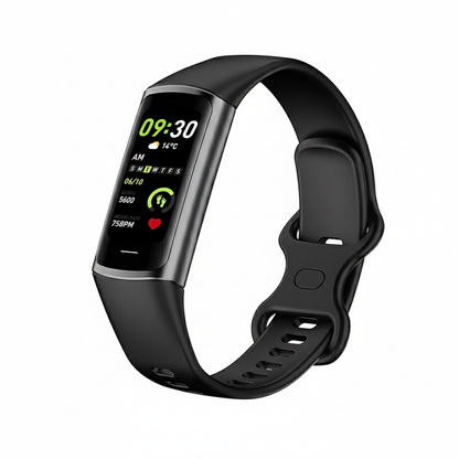 Svart fitness tracker - ren bild